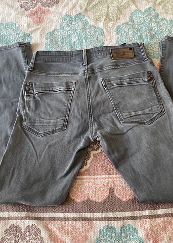 erkek Gri Denim Jean - Görsel 3