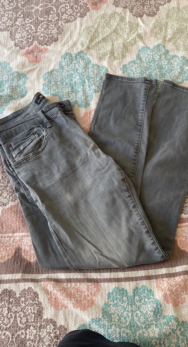 erkek Gri Denim Jean - Görsel 2