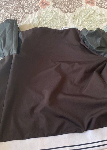 Düğmeli kolları deri erkek Ceket - Görsel 5