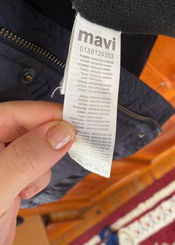 Düğmeli Erkek Mavi Mont - Görsel 4