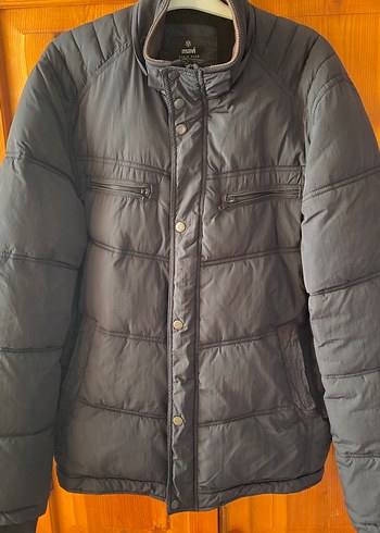 Düğmeli Erkek Mavi Mont - Görsel 10