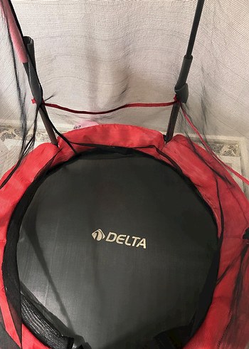 Kırmızı Çocuk Oyun Trambolini Güvenlik Filesiyle - Görsel 2