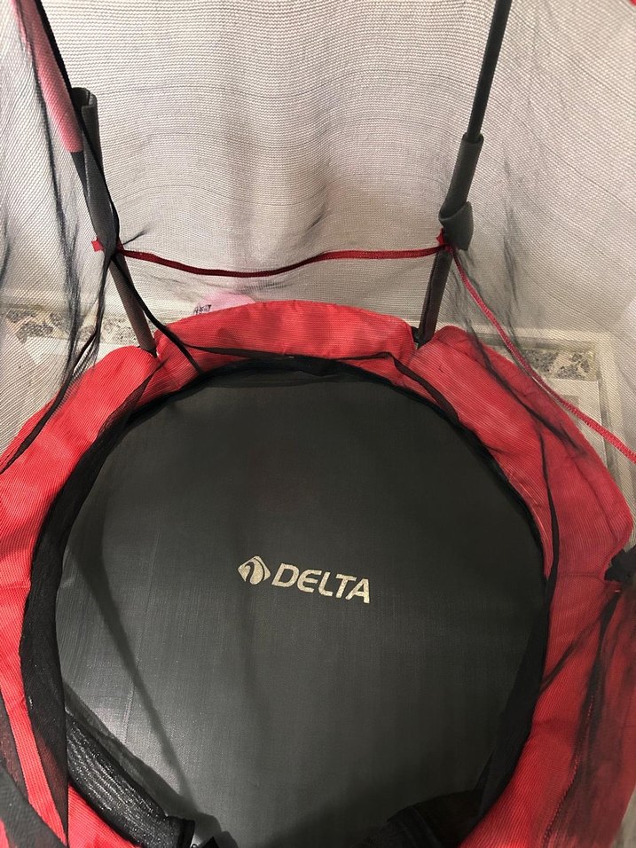 Kırmızı Çocuk Oyun Trambolini Güvenlik Filesiyle - Görsel 2