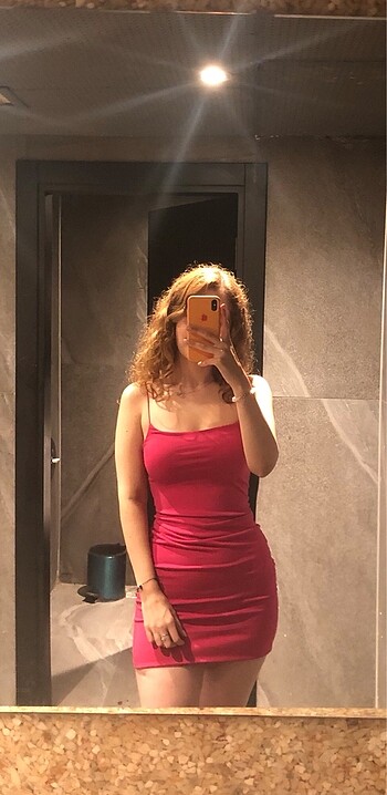 Diğer Pembe mini elbise