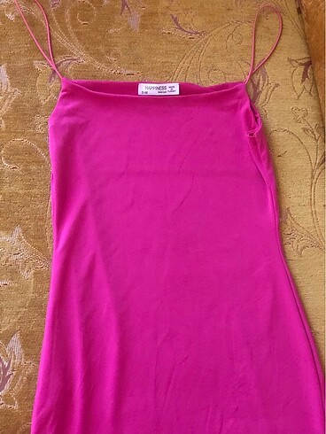 Pembe mini elbise