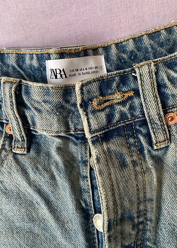 Düğmeli Mini Denim Şort - Görsel 3