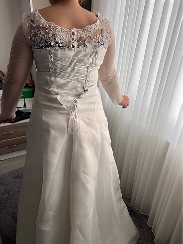 Kadın düz gelinlik - Görsel 4