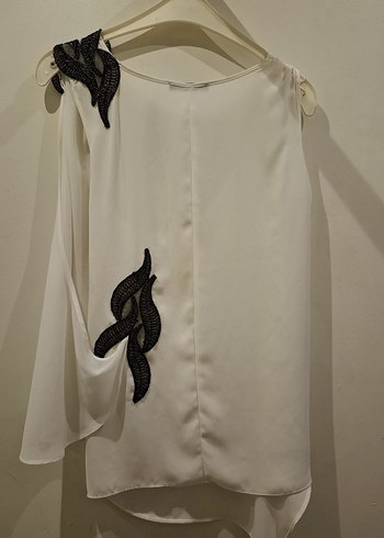 Beyaz Askısız Salaş gömlek - Görsel 5