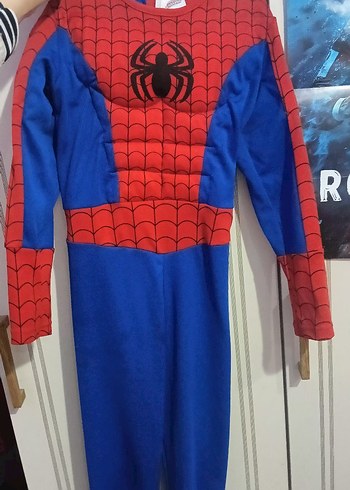 Renkli Örümcek Adam Desenli Çocuk Kostümü - Görsel 2