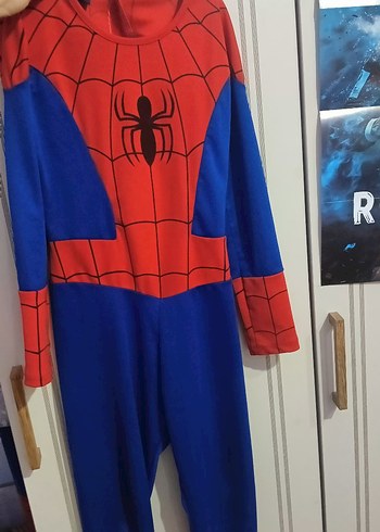 Çocuk Örümcek Adam Kostümü Uzun Kollu - Görsel 2