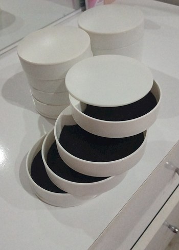 Beyaz Minimalist Takı  seti - Görsel 2