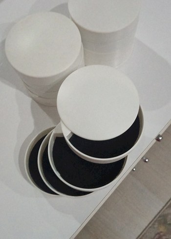 Beyaz Minimalist Takı  seti - Görsel 3