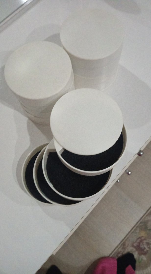 Beyaz Minimalist Takı  seti - Görsel 3