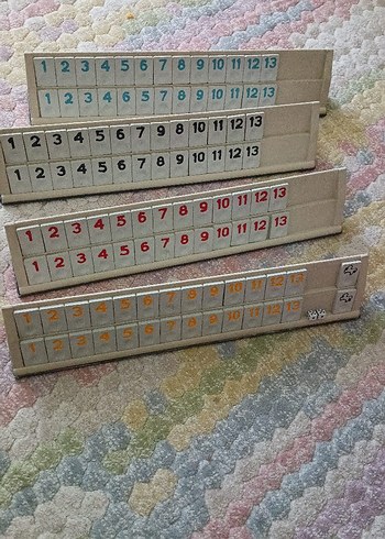 Beden Renkli Sayı Tahtaları Oyun Seti