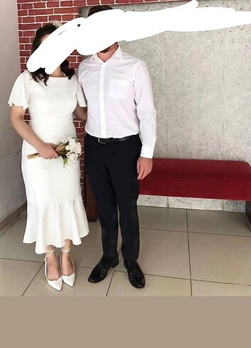 Düz Beyaz Elbise