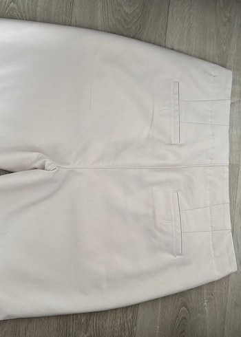 40 Beden ten rengi Renk Bej Kadın Midi Kumaş Pantolon