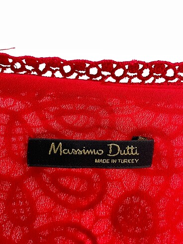 42 Beden kırmızı Renk Massimo Dutti Kısa Elbise %70 İndirimli.