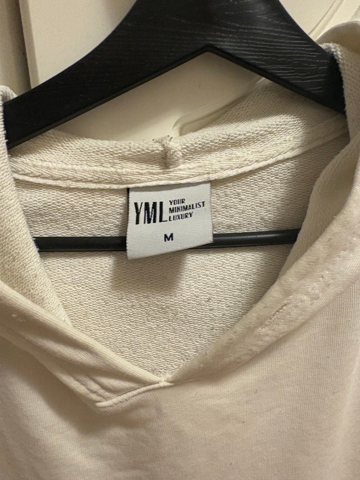 Beyaz Kapüşonlu Rahat Kesim Sweatshirt - Görsel 2