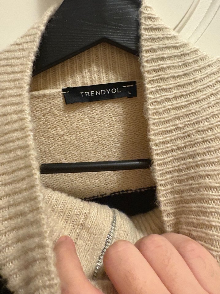 Kadın Fermuarlı Kazak - Görsel 3