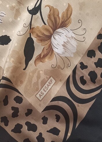 Armine Desenli Kahve Tonları Eşarp