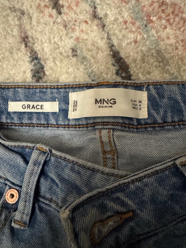 Mango  Rahat Kesim Kadın Denim Pantolon - Görsel 2