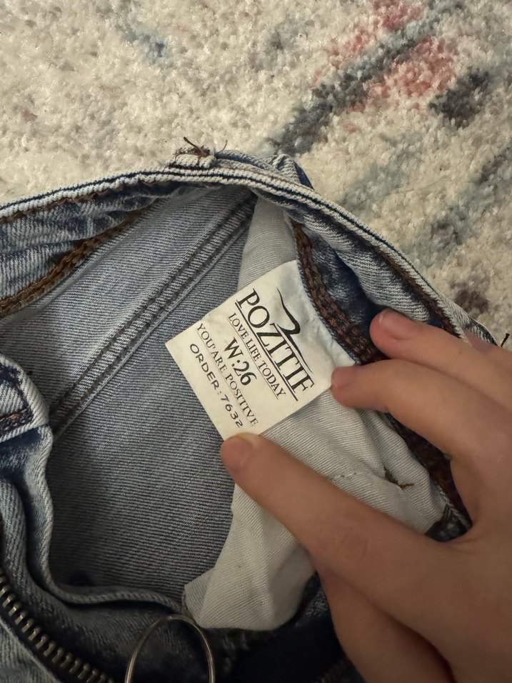 Dar kesim yüksek bel pantolon - Görsel 2