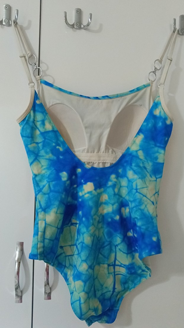 Mavi Batik Desenli Mini Pareo - Görsel 2