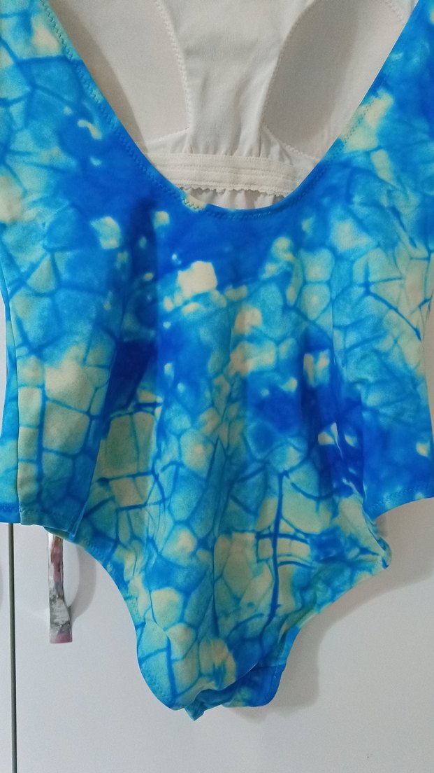 Mavi Batik Desenli Mini Pareo - Görsel 3