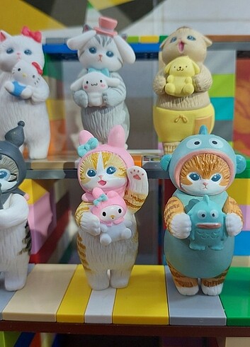 Beden Sanrio Mofusand Kuromi Melody Kitty 6 cm 6lı Set