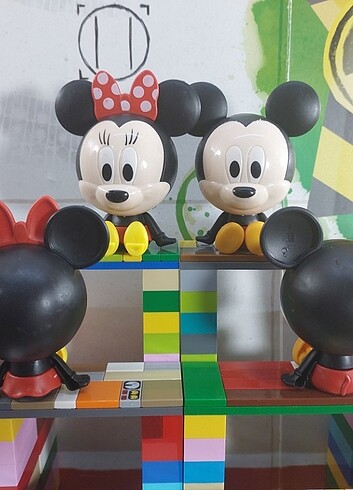Beden Mickey Minnie Mouse 8 cm 2li Figür Seti