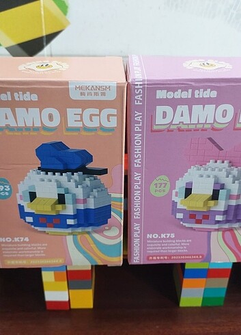 Bricks Mini Lego Damo Egg Disney Donald Daisy Duck 