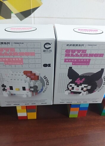  Bricks Mini Lego Sanrio Hello Kitty Kuromi 2li