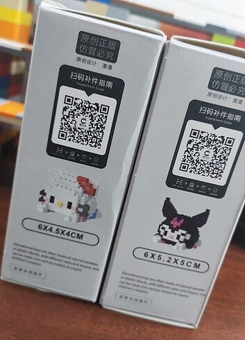 Beden Renk Bricks Mini Lego Sanrio Hello Kitty Kuromi 2li