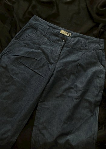 Gri Bol Kesim Kadın Denim Pantolon
