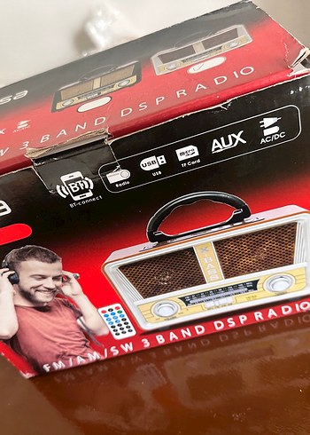 Bluetooth hoparlör 3 Bant Radyo ve Müzik Sistemi