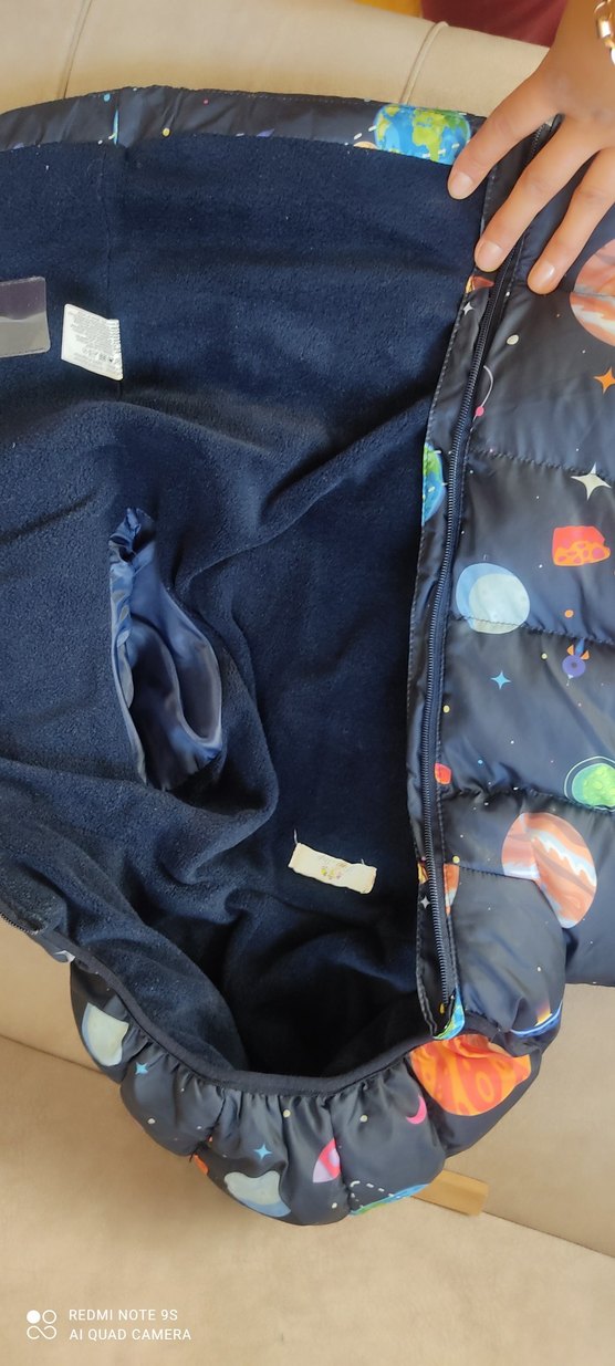 Çocuklar İçin Desenli Kapüşonlu Mont - Görsel 2