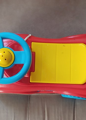 Renkli Kırmızı Çocuk Oyuncak Arabası - Görsel 5