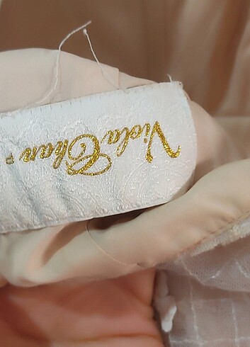 Bej renkli gelinlik  - Görsel 5