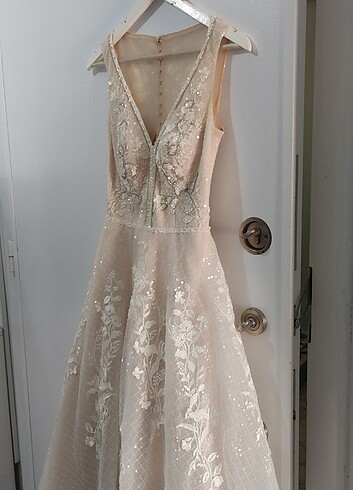 Bej renkli gelinlik  - Görsel 7