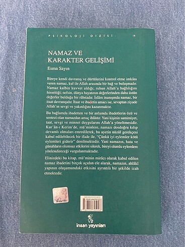 Namaz ve karakter gelişimi
