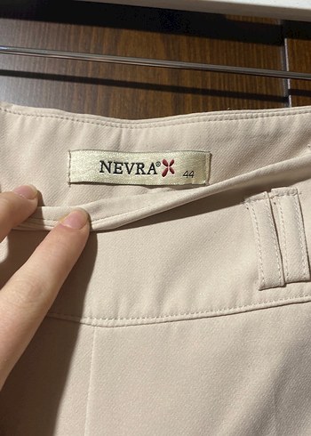 Bej Kadın Uzun Kumaş Pantolon - Görsel 2