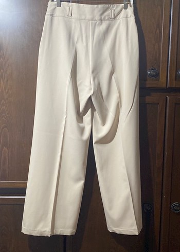 Bej Kadın Uzun Kumaş Pantolon - Görsel 3