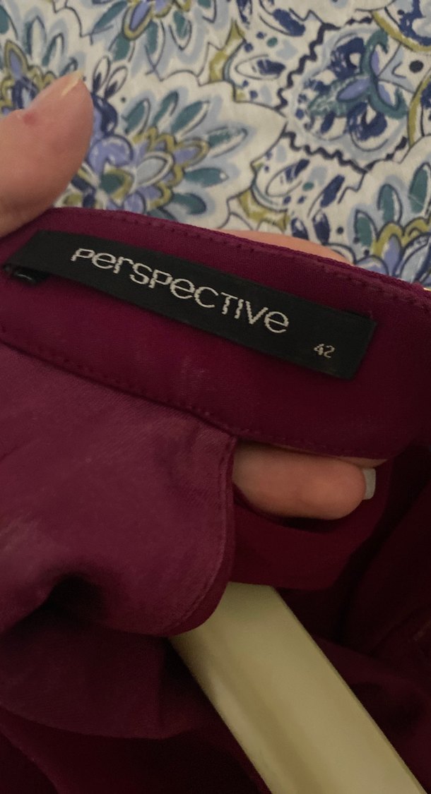 Bordo Drapeli Uzun Abiye Elbise - Görsel 3