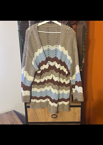 Bohem Uzun Triko Hırka - Görsel 3