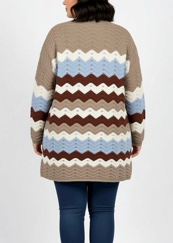 Bohem Uzun Triko Hırka - Görsel 2