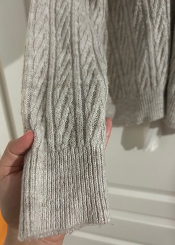 Gri Triko Kadın Kazak - Görsel 3