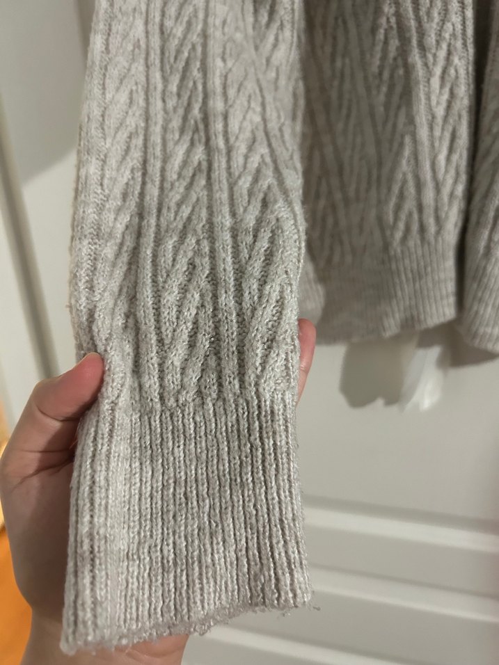 Gri Triko Kadın Kazak - Görsel 3