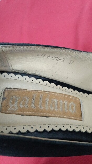Galliano 37 numara süet - Görsel 5