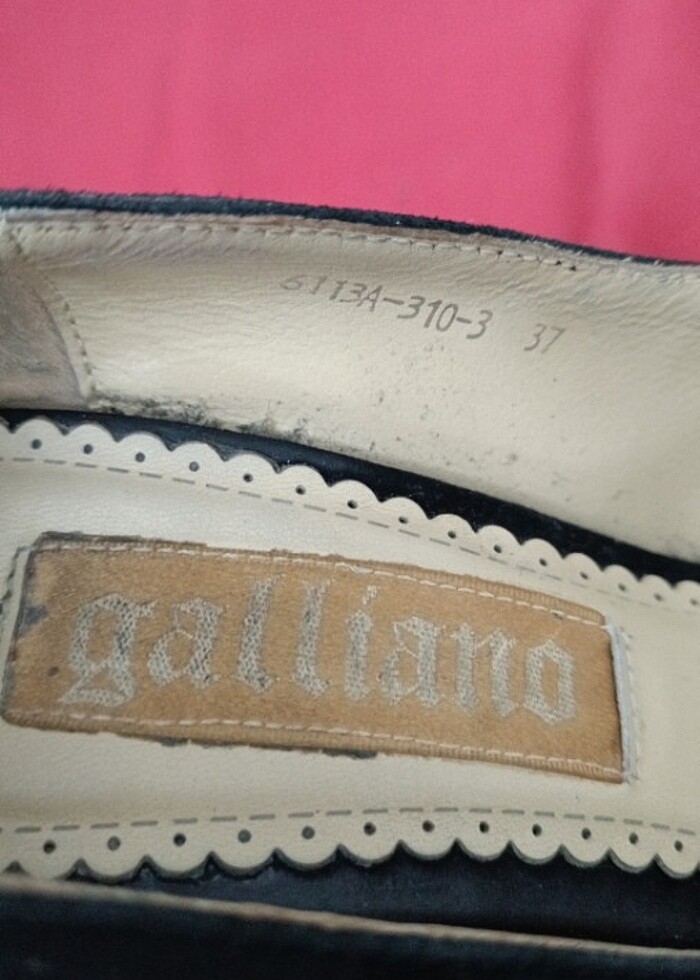 Galliano 37 numara süet - Görsel 5