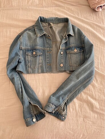 l Beden Crop kot ceket